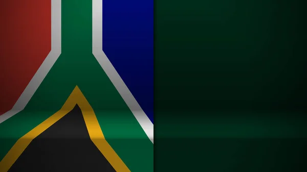 Фон Флагом Южной Африки Элемент Воздействия Использования Хотите Сделать — стоковый вектор
