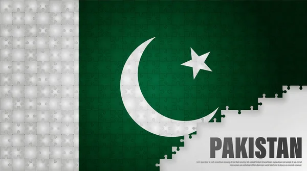 Pakistan Yapboz Geçmişi Etki Elementi Yapmak Istediğiniz Kullanım Için — Stok Vektör