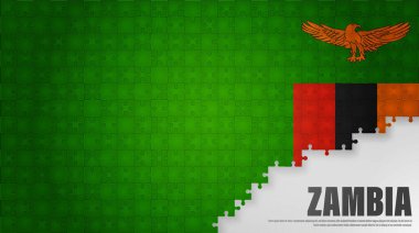 Zambiya yapboz arka planı. Etki elementi yapmak istediğiniz kullanım için.