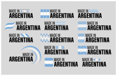 Arjantin grafik ve etiket setinde yapılmış. Etki elementi yapmak istediğiniz kullanım için.