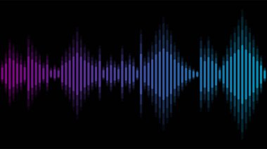 Karanlık arka planda modern ses dalgası dengeleyicisi. Her kullanım için mükemmel.