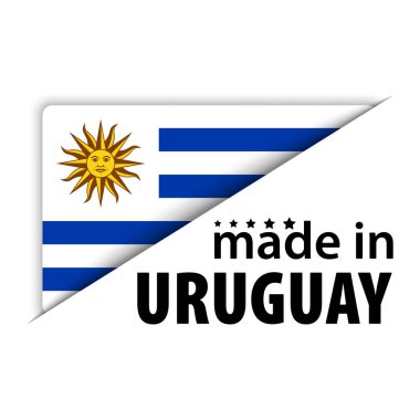 Made in Uruguay graphic and label. Element of impact for the use you want to make of it.
