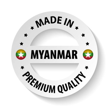 Myanmar grafik ve etiketinden yapılmış. Etki elementi yapmak istediğiniz kullanım için.