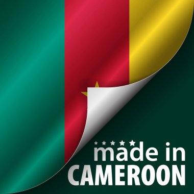 Made in Cameroon graphic and label. Element of impact for the use you want to make of it.
