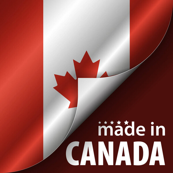 Made in Canada graphic and label. Element of impact for the use you want to make of it.