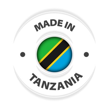 Made in Tanzania graphic and label. Element of impact for the use you want to make of it.