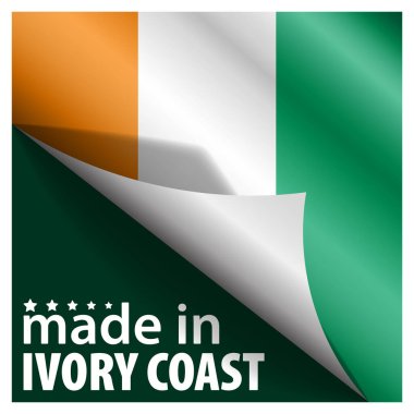 Fildişi Sahili grafik ve etiketinden yapılmış. Etki elementi yapmak istediğiniz kullanım için.