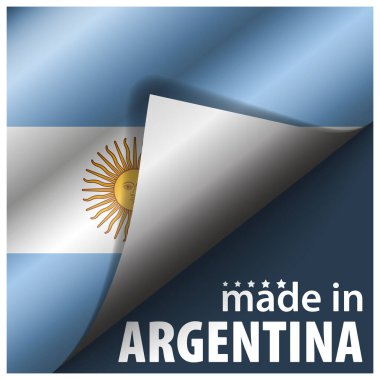 Made in Argentina graphic and label. Element of impact for the use you want to make of it.