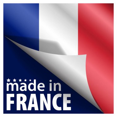 Made in France graphic and label. Element of impact for the use you want to make of it.