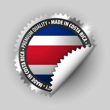 Made in Costarica graphic and label. Element of impact for the use you want to make of it.