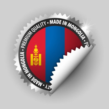 Made in Mongolia graphic and label. Element of impact for the use you want to make of it.