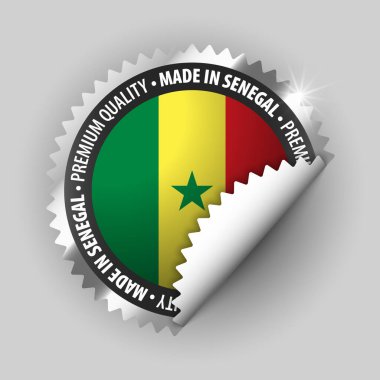 Made in Senegal graphic and label. Element of impact for the use you want to make of it.