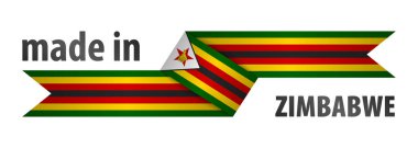 Made in Zimbabwe graphic and label. Element of impact for the use you want to make of it. clipart