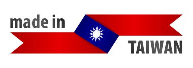Made in Taiwan graphic and label. Element of impact for the use you want to make of it.
