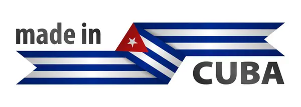 Made Cuba Graphic Label Element Impact Use You Want Make Vectores De Stock Sin Royalties Gratis