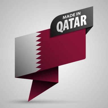 Made in Qatar graphic and label. Element of impact for the use you want to make of it.