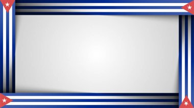 Kenar arkaplan Küba grafik ve etiketi. Etki elementi yapmak istediğiniz kullanım için.