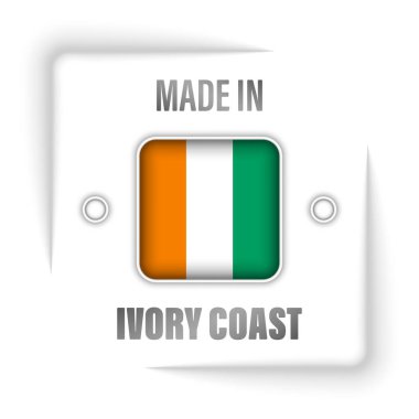 Fildişi Sahili grafik ve etiketinden yapılmış. Etki elementi yapmak istediğiniz kullanım için.