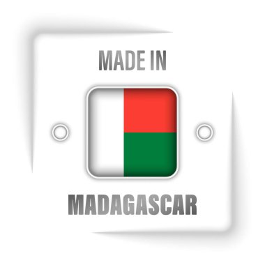 Made in Madagascar graphic and label. Element of impact for the use you want to make of it.