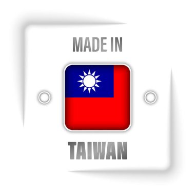 Made in Taiwan graphic and label. Element of impact for the use you want to make of it.