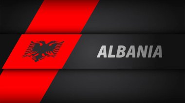 Sınır arkaplanı Arnavutluk grafik ve etiketi. Etki elementi yapmak istediğiniz kullanım için.