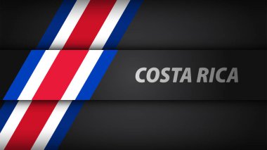 Kenarlık arkaplan Costarica grafik ve etiketi. Etki elementi yapmak istediğiniz kullanım için.