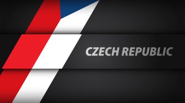 Kenar arkaplan Çek Cumhuriyeti grafik ve etiketi. Etki elementi yapmak istediğiniz kullanım için.