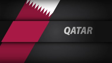 Kenar arkaplanı Katar grafik ve etiketi. Etki elementi yapmak istediğiniz kullanım için.