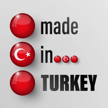 Made in Turkey graphic and label. Element of impact for the use you want to make of it.