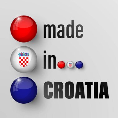 Hırvatistan 'da grafik ve etiketle yapılmış. Etki elementi yapmak istediğiniz kullanım için.