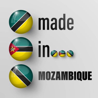 Mozambik grafik ve etiketinden yapılmış. Etki elementi yapmak istediğiniz kullanım için.