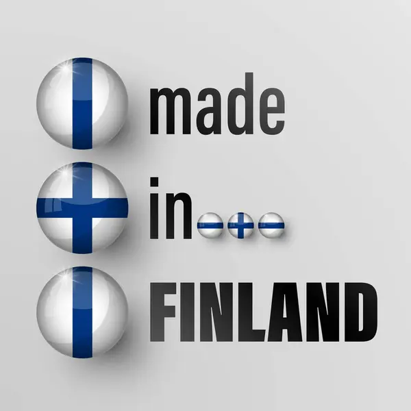 stock vector Made in Finland graphic and label. Element of impact for the use you want to make of it.