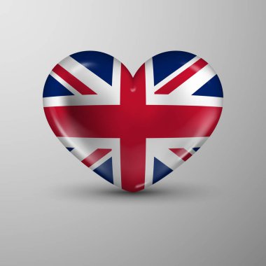 3D kalp geçmişi ve İngiltere bayrağı. Kullanmak istediğiniz etki için bir unsur.
