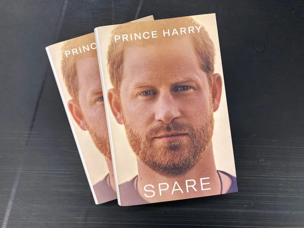 Spare Book Prince Harry Duke Sussex California Usa February 2023 Photos De Stock Libres De Droits