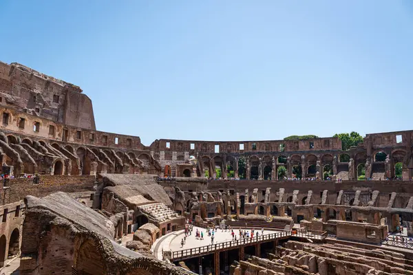 Blick Auf Ein Antikes Amphitheater Des Kolosseums Rom Italien — Stockfoto