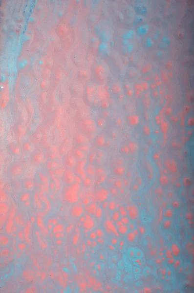Abstracte Achtergrond Zachte Perzik Met Blauwe Vloeistof Kunst — Stockfoto