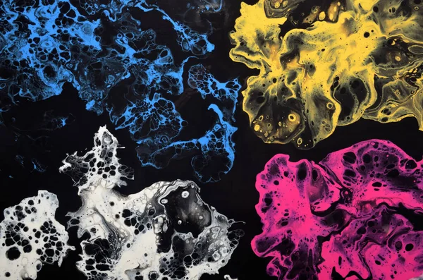 Siyah Hücreli Renkli Soyut Sanat Arkaplanı — Stok fotoğraf
