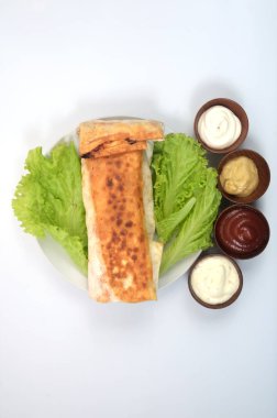 fotoğraf shawarma - malzemeli sosisli sandviç