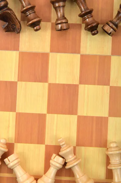 background of board and chess pieces