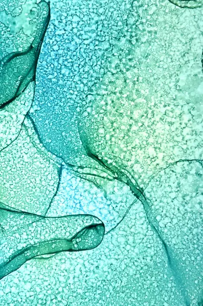 kuru damlalı mavi-yeşil tonlarda sanat arkaplanı