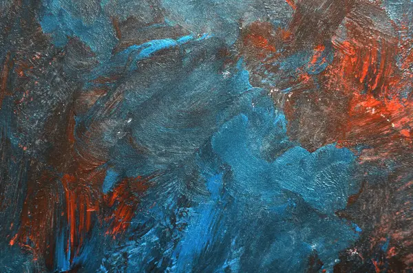  fırça darbeleriyle kırmızı ve mavi arkaplan