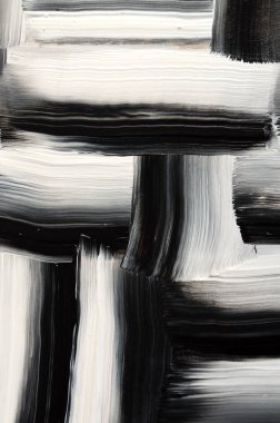 Fırça darbelerinin basit siyah beyaz arkaplanı