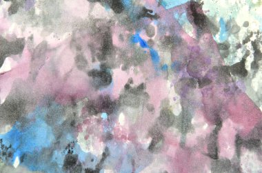 Beyaz mürekkep lekelerinin soyut sanat arkaplanı