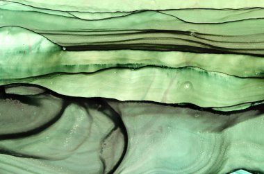 Yeşil tonlarda soyut sanat arkaplanı