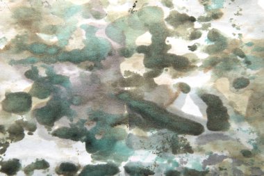 Koyu yeşil renkli mürekkep lekelerinin basit arkaplanı