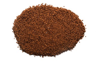 Beyaz üzerine hazır kahvenin basit arkaplanı