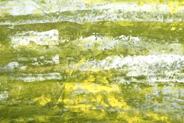 Sarı yeşil fırça darbelerinin soyut arkaplanı