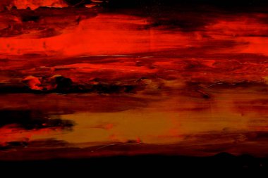 koyu renk sanat arka planı kırmızı turuncu renkte