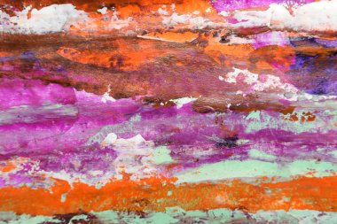 Fırça darbelerinin soyut sanat arkaplanı çok renkli