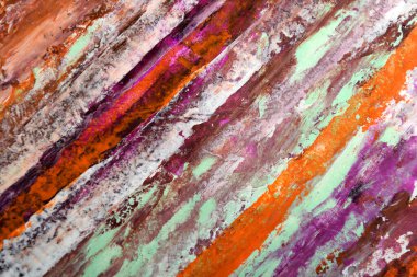 Fırça darbelerinin soyut sanat arkaplanı çok renkli